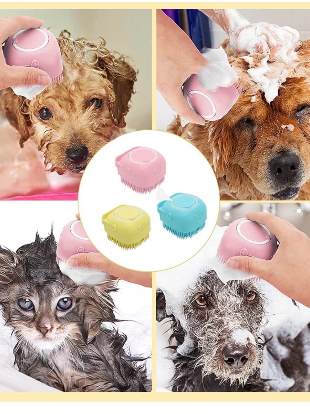 Silicone Adult/Kid or Pet Bath Brush - Picture 5 of 5